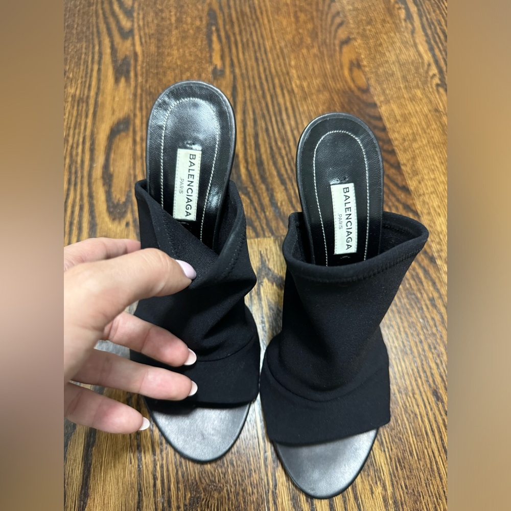 New Balenciaga Neoprene Mules Sandals size 38 - Picture 2 of 5
